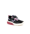 Geox Kids BLACK / 9UK Geox Junior Girls black Runners J36LPA