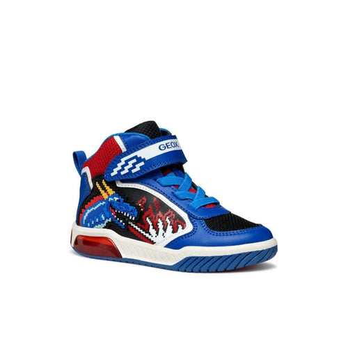 Geox Kids BLUE / 10UK Geox Junior Boys Blue Inek With Lights Sneakers - J569CA