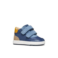 Geox Kids BLUE / 4.5UK Geox Infants Boys Blue Velcro Strap Biglia Sneakers - B554DA