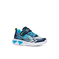 Geox Kids BLUE / 8.5UK Geox Junior Boys Blue Lights Up Sole Assister Sneakers - J66DZB