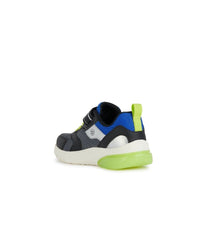 Geox Kids Geox Boys Light Up Slip In Grey Casual Trainer Ciberdron - J45LBC