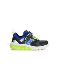 Geox Kids Geox Boys Light Up Slip In Grey Casual Trainer Ciberdron - J45LBC