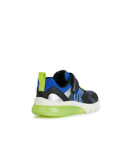 Geox Kids Geox Boys Light Up Slip In Grey Casual Trainer Ciberdron - J45LBC