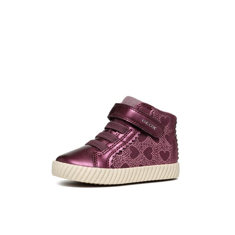 Geox Kids Geox Girls Infant Pink Hightop Heart Boots - B4669A