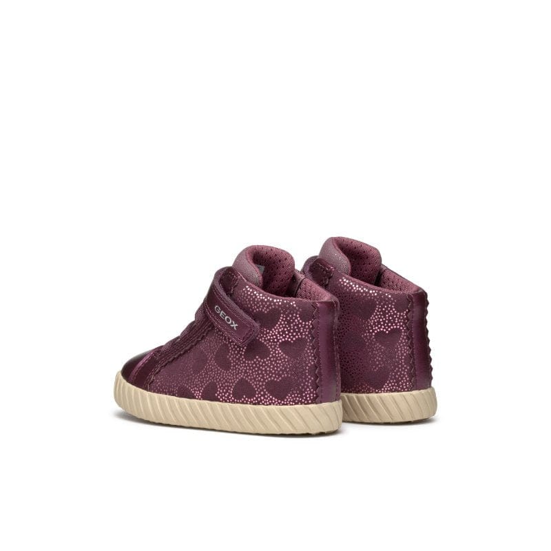 Geox Kids Geox Girls Infant Pink Hightop Heart Boots - B4669A