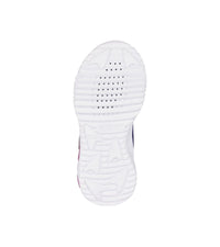 Geox Kids Geox Girls Purple Slip In Light Up Glitter Mesh Trainer Assister - J45E9A