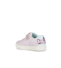 Geox Kids Geox Girls Slip In Pink Light Up Unicorn Casual Trainer Skylin - J458WC