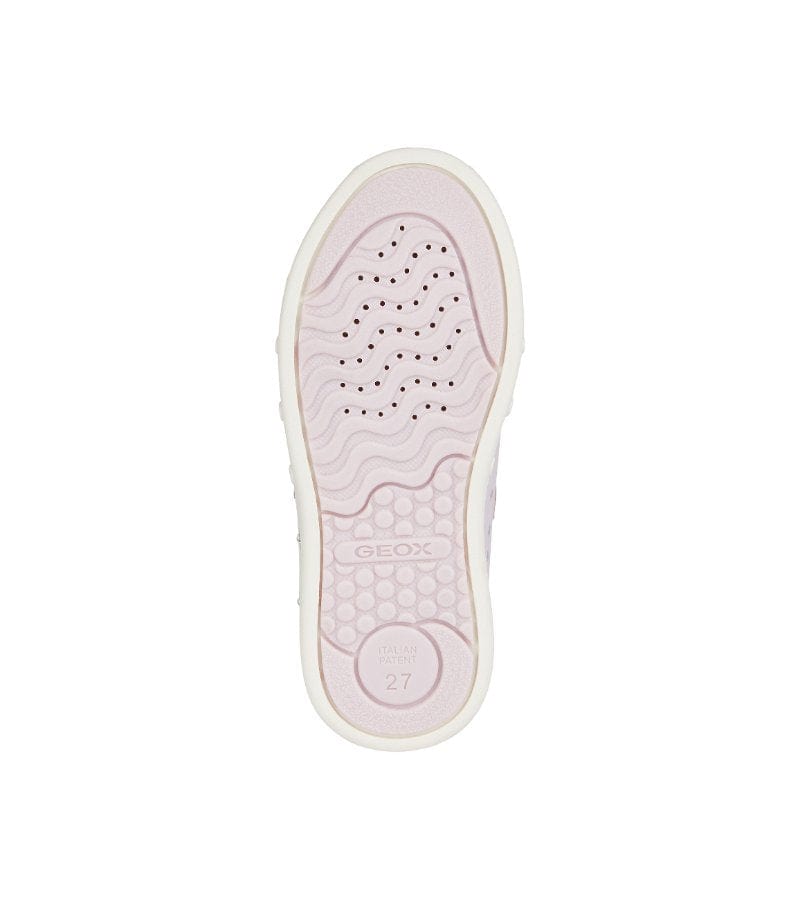 Geox Kids Geox Girls Slip In Pink Light Up Unicorn Casual Trainer Skylin - J458WC