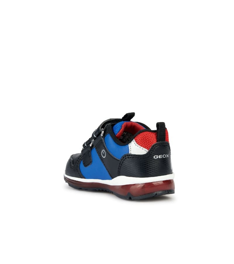 Geox Kids Geox Infant Boys Dinosaur Black Runners B3584A