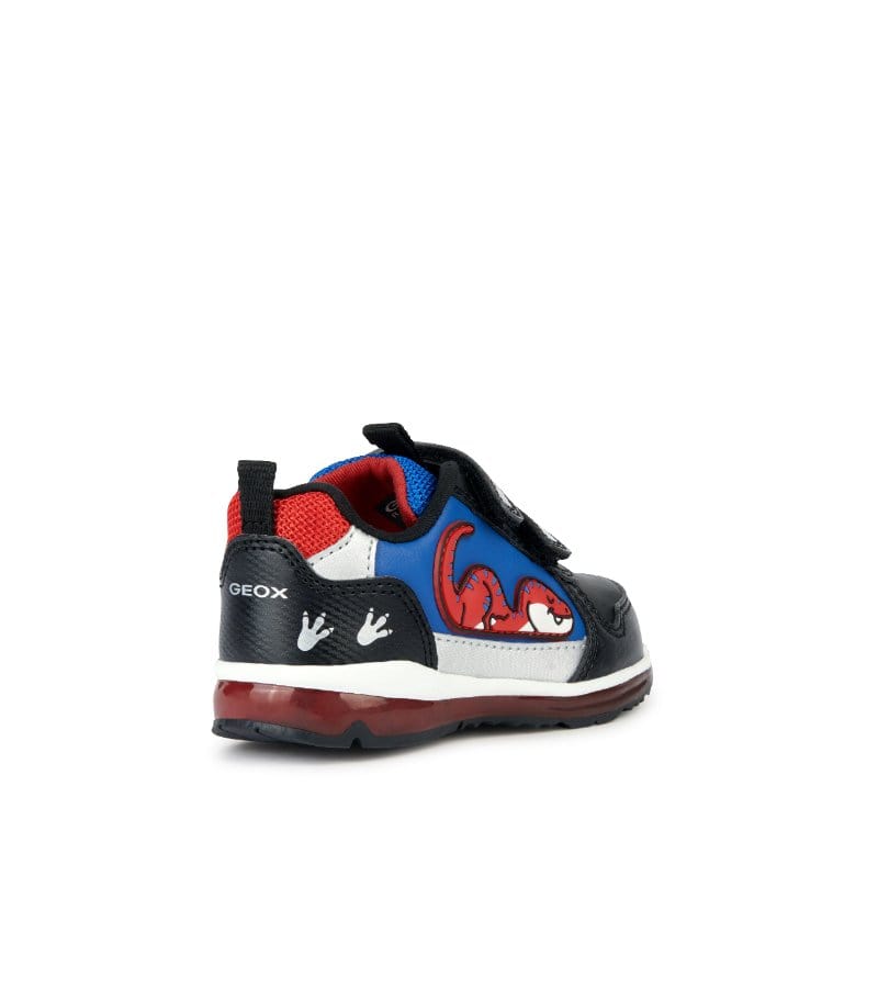 Geox Kids Geox Infant Boys Dinosaur Black Runners B3584A