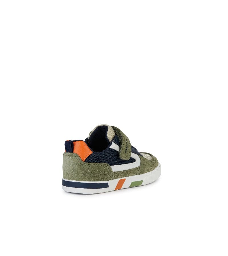 Geox Kids Geox Infant Boys Green Suede Mesh Casual Trainer B KILWI - B45A7B