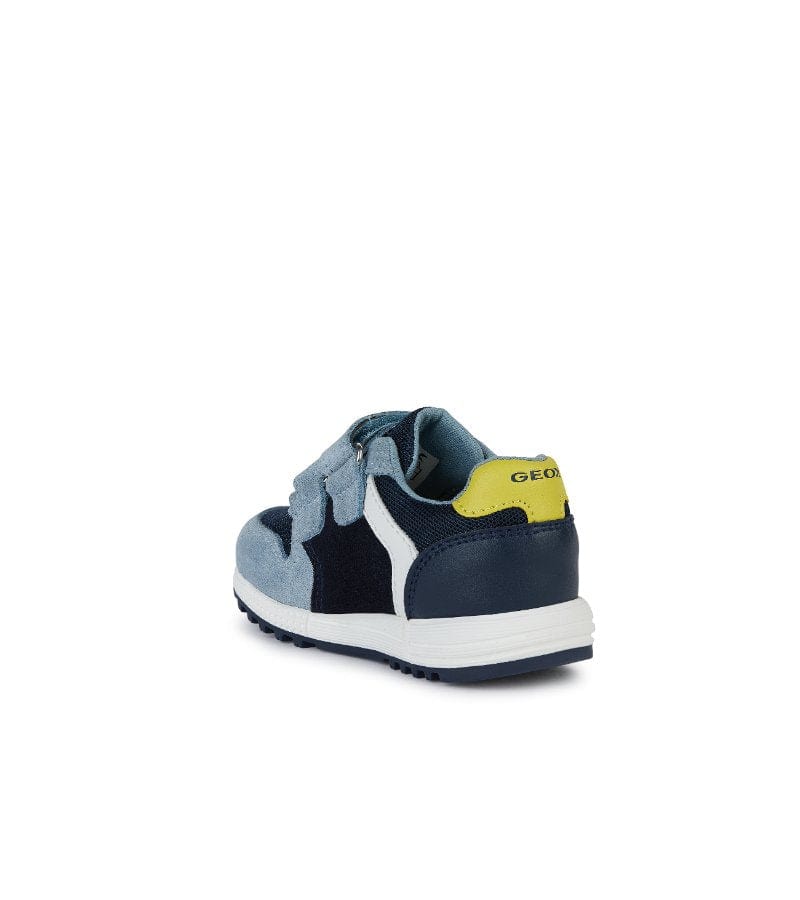 Geox Kids Geox Infant Boys Lightweight Leather Suede Mesh Casual Trainer Alben - B453CA