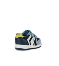 Geox Kids Geox Infant Boys Lightweight Leather Suede Mesh Casual Trainer Alben - B453CA