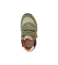 Geox Kids Geox Infant Boys Lightweight Leather Suede Mesh Casual Trainer Alben - B453CA