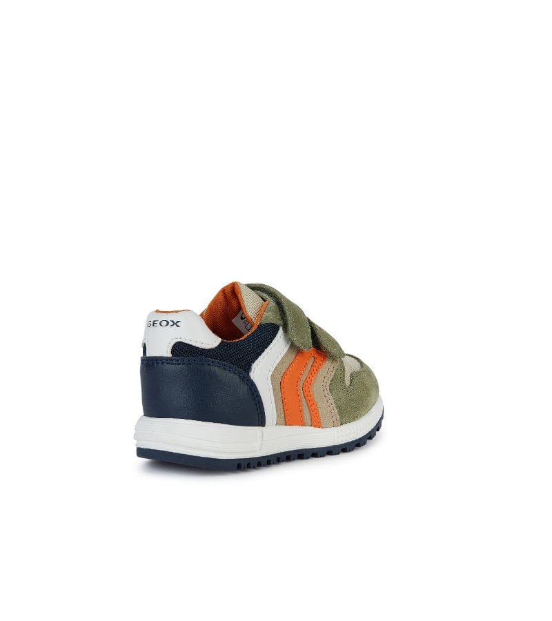 Geox Kids Geox Infant Boys Lightweight Leather Suede Mesh Casual Trainer Alben - B453CA