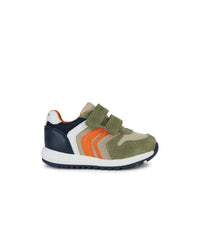 Geox Kids Geox Infant Boys Lightweight Leather Suede Mesh Casual Trainer Alben - B453CA