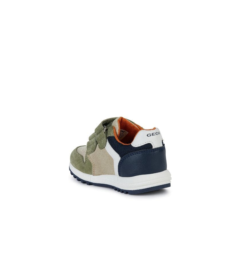 Geox Kids Geox Infant Boys Lightweight Leather Suede Mesh Casual Trainer Alben - B453CA