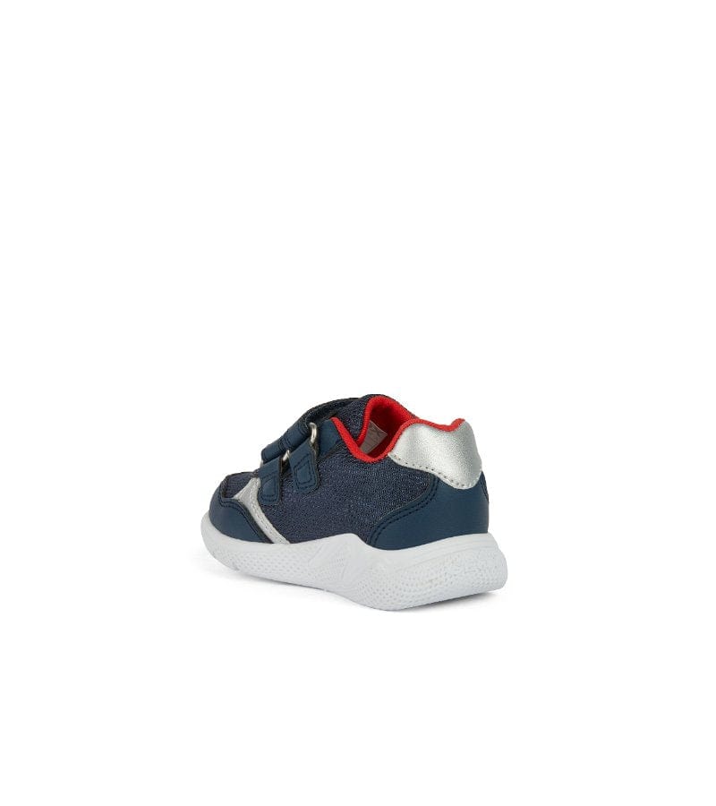 Geox Kids Geox Infant Boys Navy Shark Mesh Casual Sporty Trainer Sprintye - B454UA