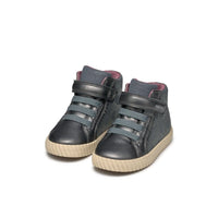 Geox Kids Geox Infant Grey Mirroless Hightop Baby Shoe - B4669A