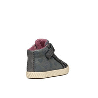 Geox Kids Geox Infant Grey Mirroless Hightop Baby Shoe - B4669A