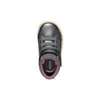 Geox Kids Geox Infant Grey Mirroless Hightop Baby Shoe - B4669A