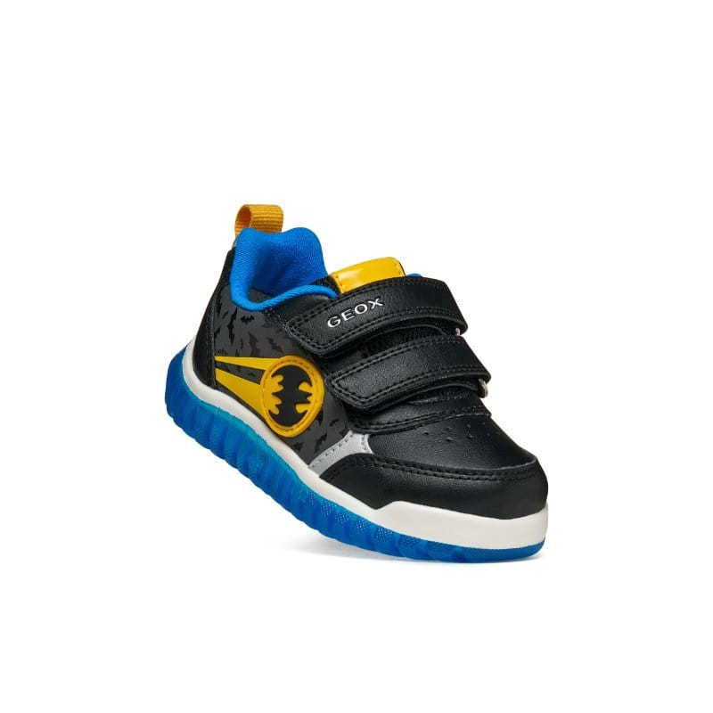 Geox Kids Geox Infants Boys Black Batman Lights Up Lightyloo Sneakers - B665ZA