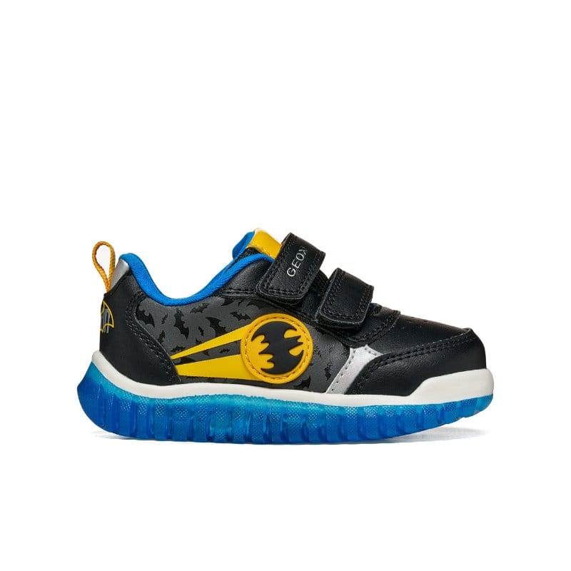 Geox Kids Geox Infants Boys Black Batman Lights Up Lightyloo Sneakers - B665ZA
