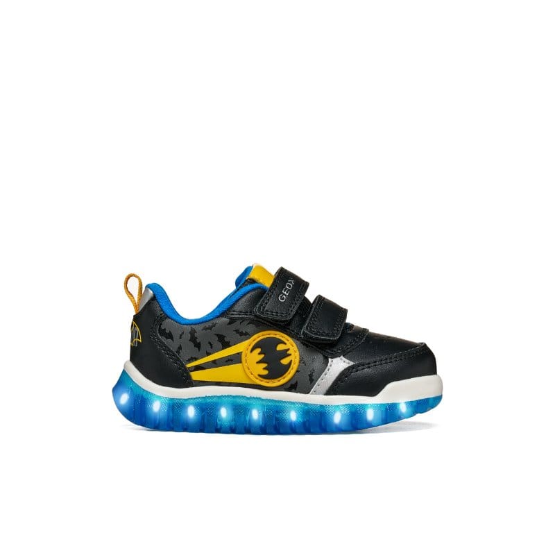 Geox Kids Geox Infants Boys Black Batman Lights Up Lightyloo Sneakers - B665ZA