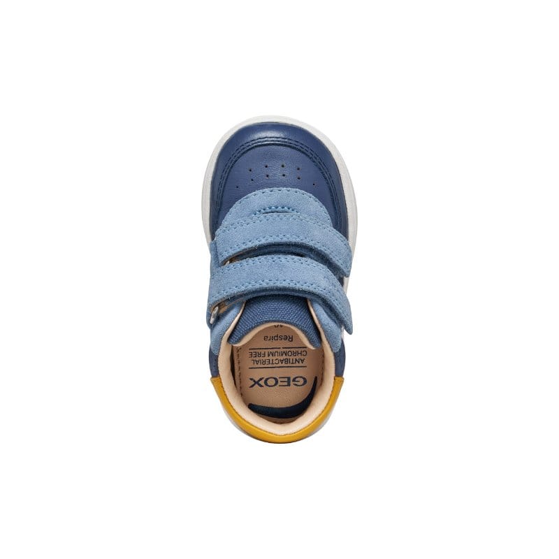 Geox Kids Geox Infants Boys Blue Velcro Strap Biglia Sneakers - B554DA