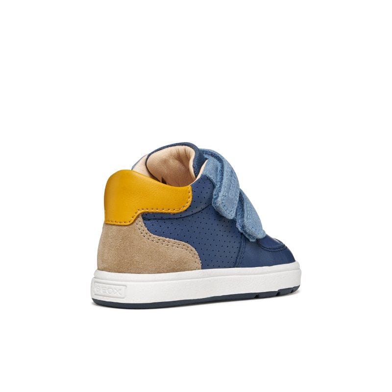 Geox Kids Geox Infants Boys Blue Velcro Strap Biglia Sneakers - B554DA