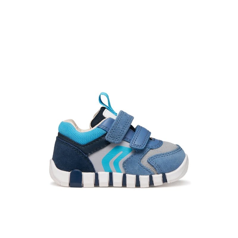 Geox Kids Geox Infants Boys Blue Velcro Strap Iupidoo Sneakers -  B3555D