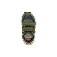 Geox Kids Geox Infants Boys Green Double Strap Flexyper Mini Sneakers - B656GC