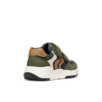 Geox Kids Geox Infants Boys Green Double Strap Flexyper Mini Sneakers - B656GC