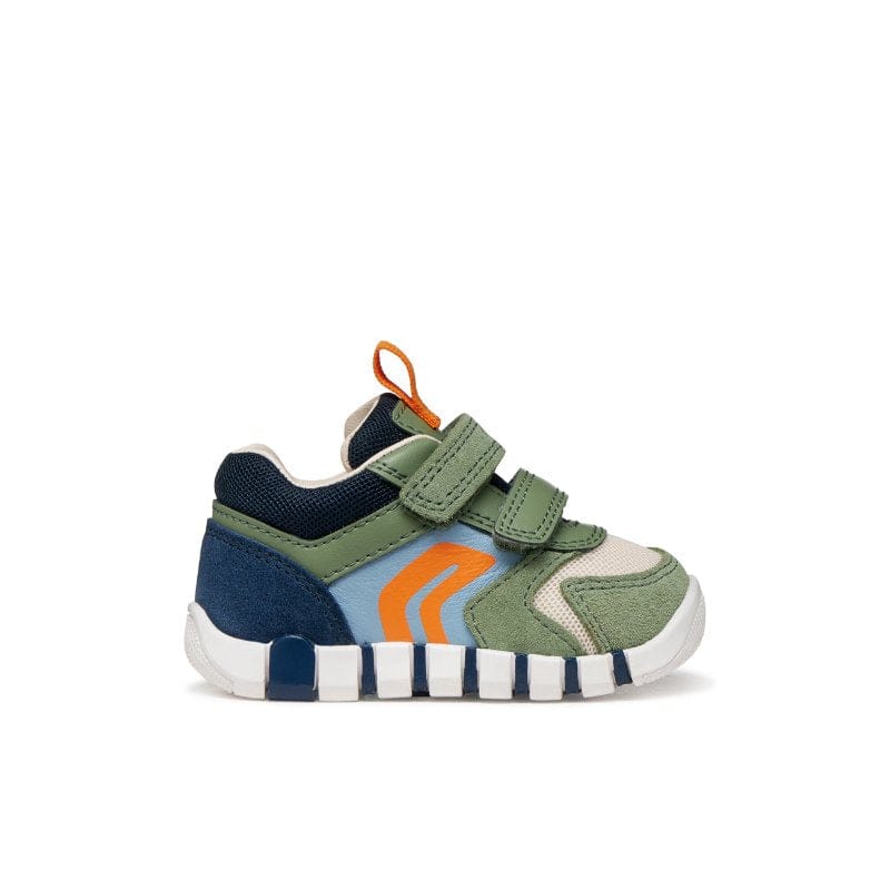 Geox Kids Geox Infants Boys Green Velcro Strap Iupidoo Sneakers -  B3555D