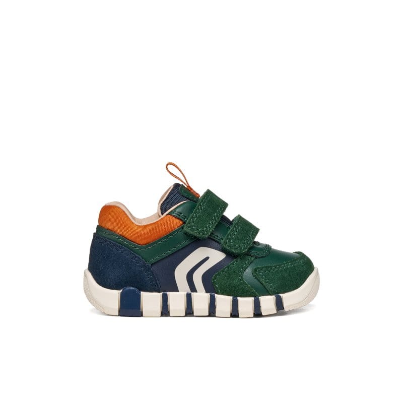 Geox Kids Geox Infants Boys Green Velcro Strap Iupidoo Sneakers - B3555D