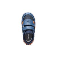 Geox Kids Geox Infants Boys Navy Double Strap Eclyper Sneakers - B555LA