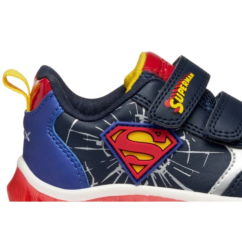 Geox Kids Geox Infants Boys Navy Lightyloo Superman Sneakers -  B565ZB