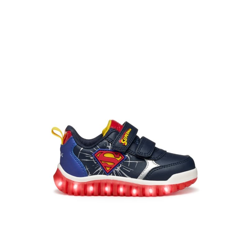 Geox Kids Geox Infants Boys Navy Lightyloo Superman Sneakers -  B565ZB