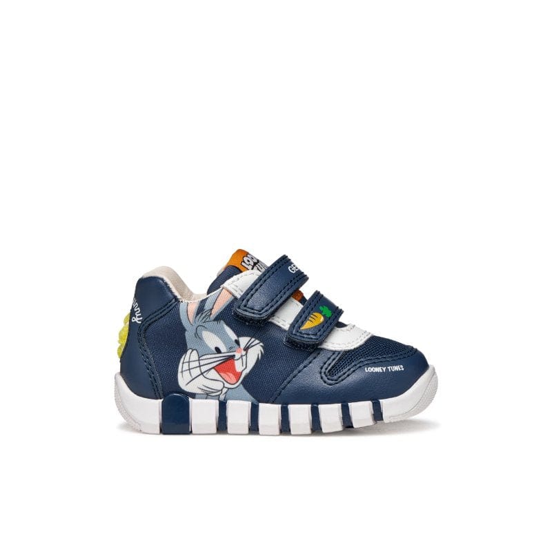 Geox Kids Geox Infants Boys Navy Looney Tunes Iupidoo Sneakers - B6555B