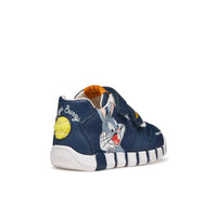 Geox Kids Geox Infants Boys Navy Looney Tunes Iupidoo Sneakers - B6555B
