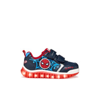 Geox Kids Geox Infants Boys Navy Spider Man With Lights Lightyloo Sneakers -  B655ZC