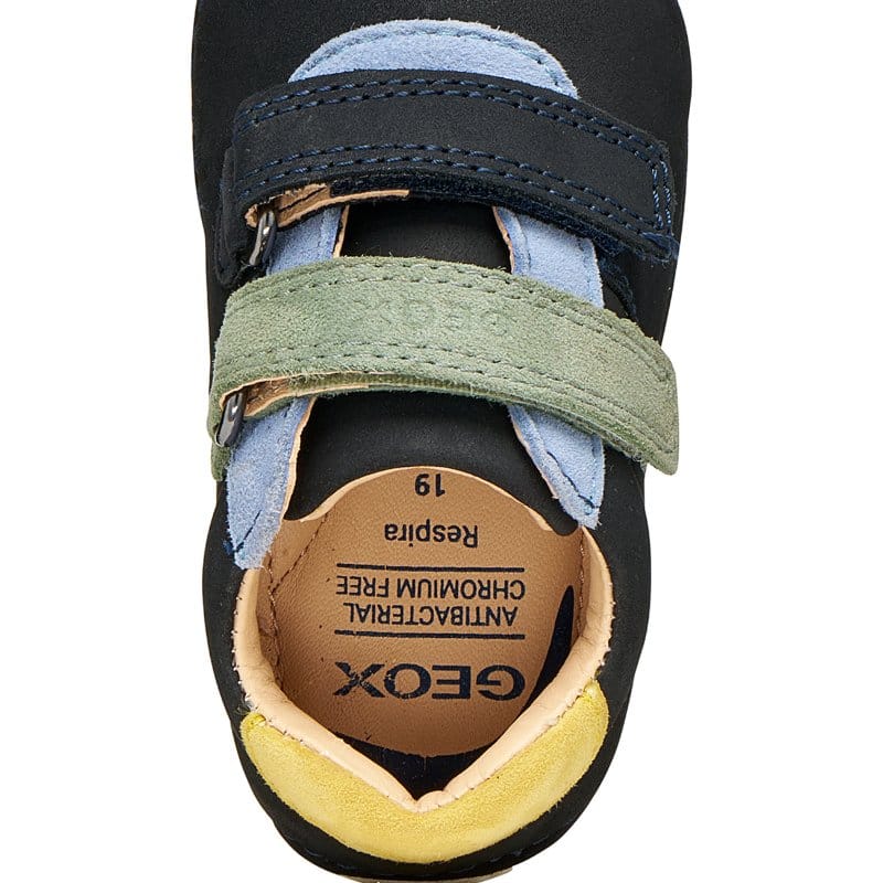 Geox Kids Geox Infants Boys Navy Velcro Straps Tutim Prewalk Sneakers - B9439A