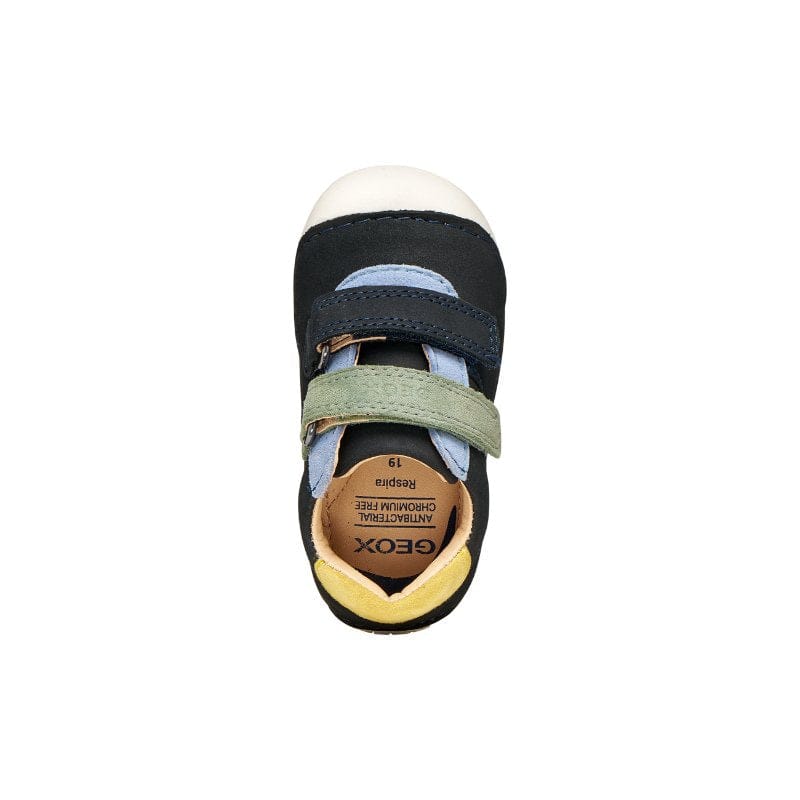 Geox Kids Geox Infants Boys Navy Velcro Straps Tutim Prewalk Sneakers - B9439A