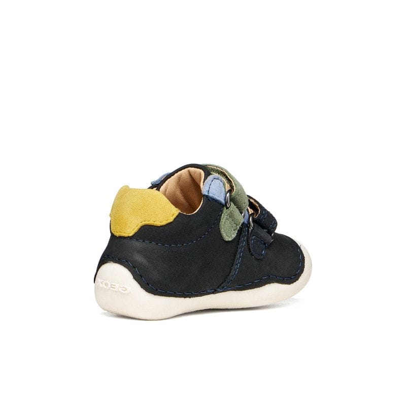 Geox Kids Geox Infants Boys Navy Velcro Straps Tutim Prewalk Sneakers - B9439A