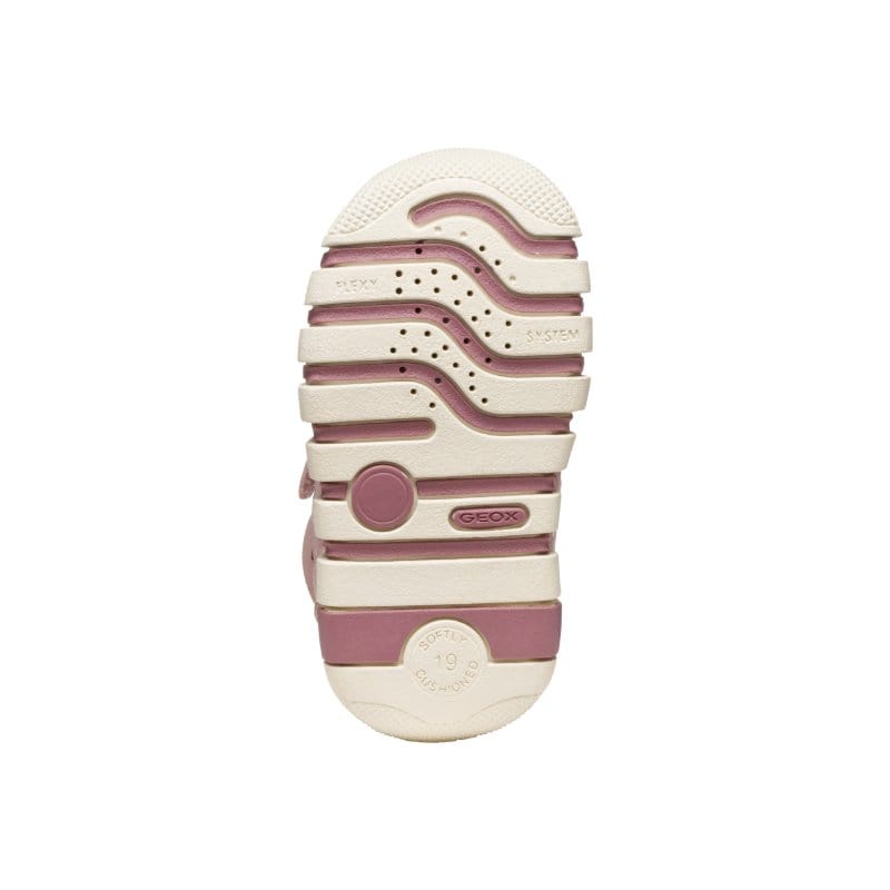 Geox Kids Geox Infants Girls Beige Iupidoo With Straps Sneakers -  B5658B