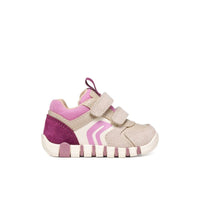 Geox Kids Geox Infants Girls Beige Velcro Strap Iupidoo Sneakers - B3558C