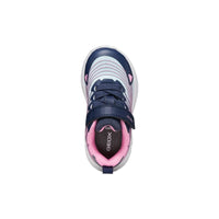 Geox Kids Geox Infants Girls Blue Velcro Strap B Sprintye Sneakers - B664TA