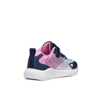 Geox Kids Geox Infants Girls Blue Velcro Strap B Sprintye Sneakers - B664TA