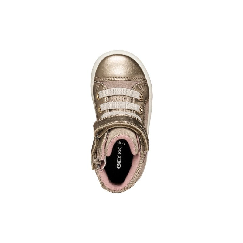 Geox Kids Geox Infants Girls Gold Velcro Strap B Gisli Sneakers - B661MA