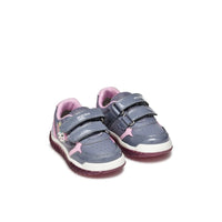 Geox Kids Geox Infants Girls Grey Double Strap Lightyloo Sneakers - B5661A